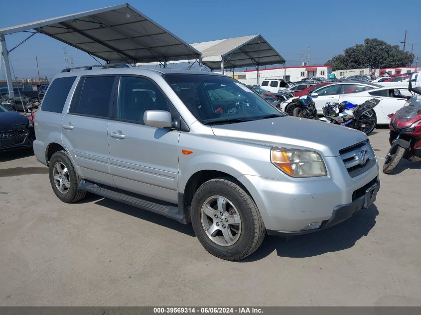 2007 Honda Pilot Ex-L VIN: 5FNYF28787B011709 Lot: 39569314