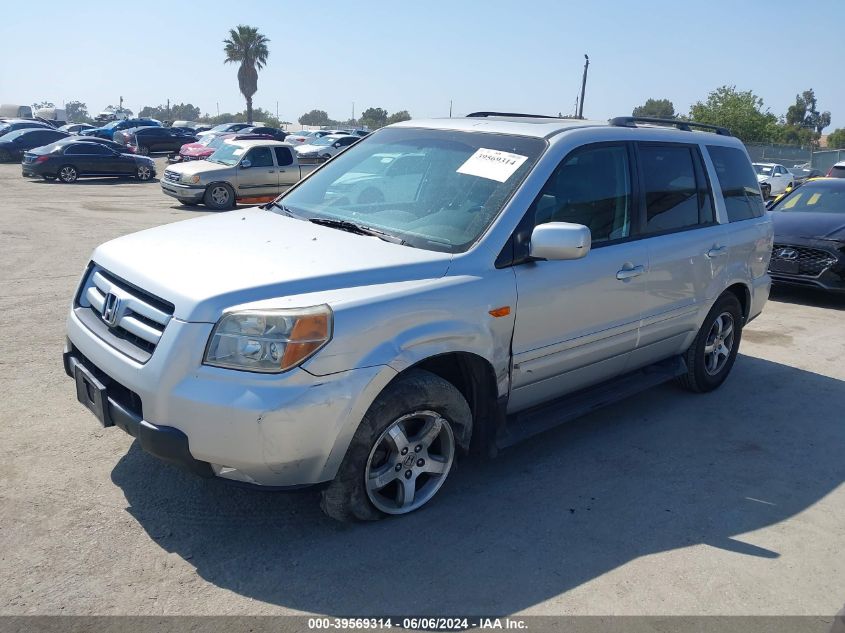 2007 Honda Pilot Ex-L VIN: 5FNYF28787B011709 Lot: 39569314