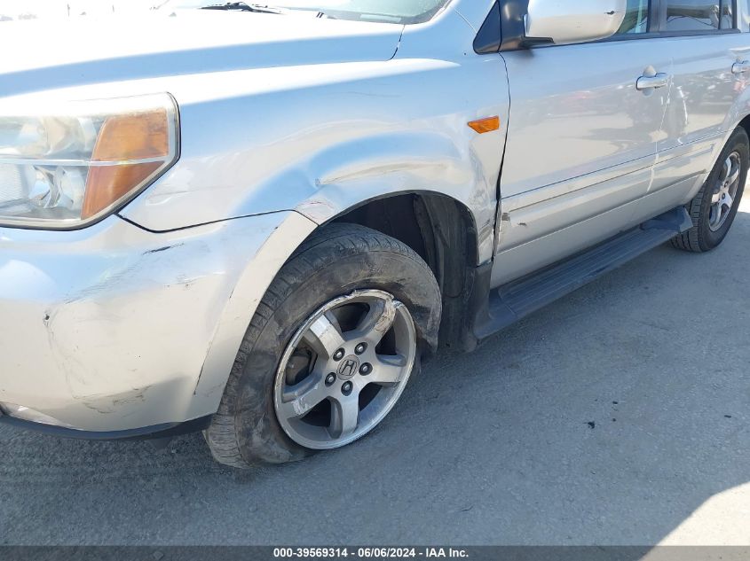 2007 Honda Pilot Ex-L VIN: 5FNYF28787B011709 Lot: 39569314