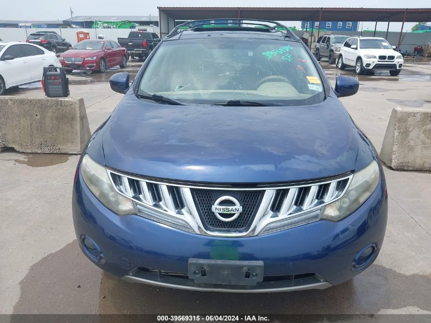 JN8AZ1MU2AW018175 2010 Nissan Murano Sl