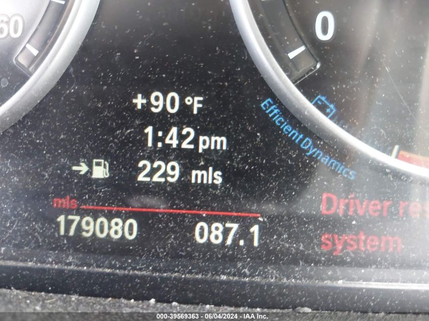 2012 BMW 535I VIN: WBAFR7C59CC808573 Lot: 39569363