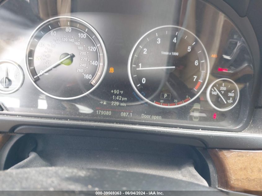 2012 BMW 535I VIN: WBAFR7C59CC808573 Lot: 39569363