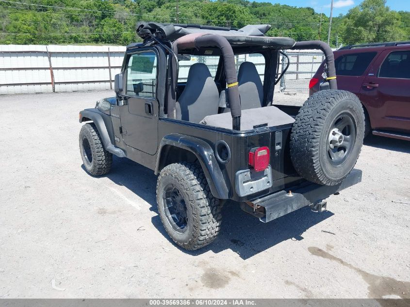 1998 Jeep Wrangler / Tj Se VIN: 1J4FY29P6WP711792 Lot: 39569386