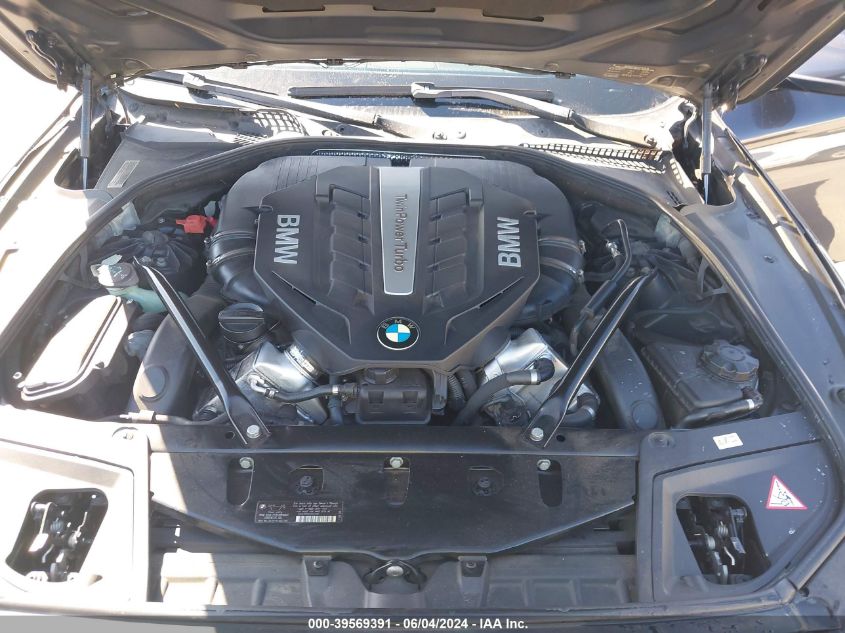 2013 BMW 550I VIN: WBAFR9C51DDX80128 Lot: 39569391