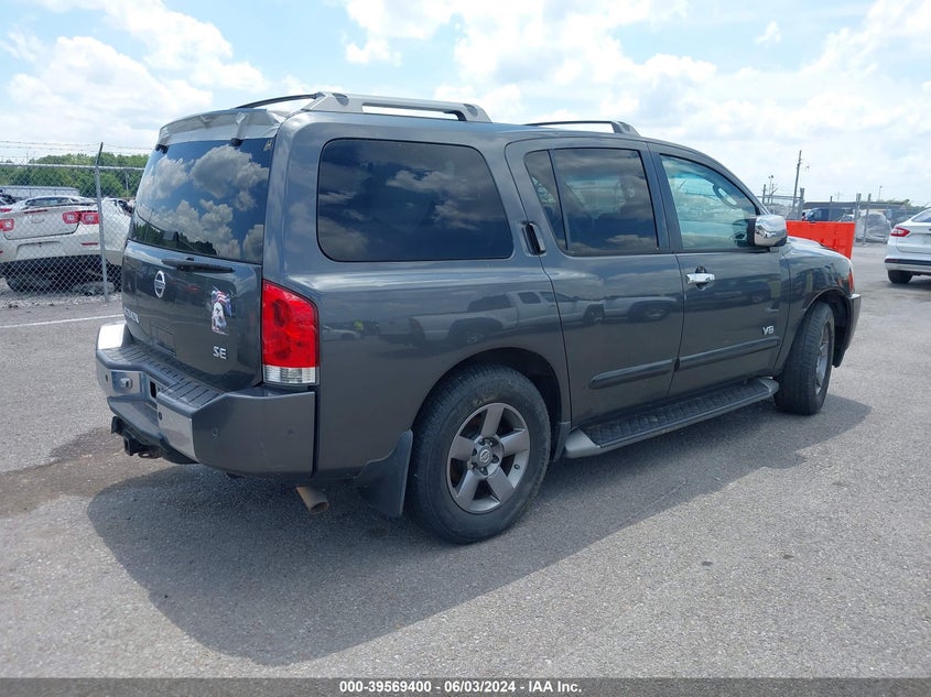 2005 Nissan Armada Se VIN: 5N1AA08B15N702213 Lot: 39569400