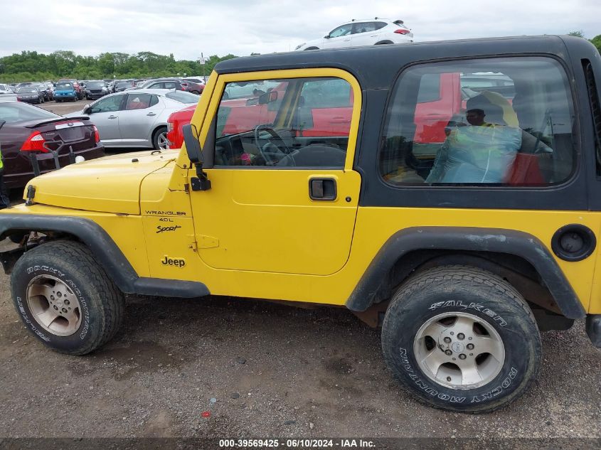 2000 Jeep Wrangler Sport VIN: 1J4FA49S4YP757175 Lot: 39569425