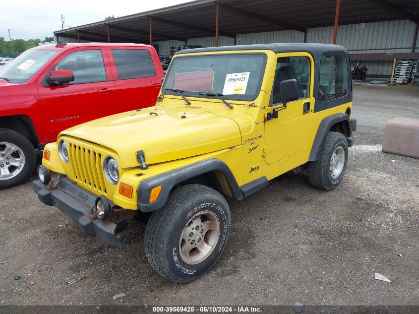 2000 Jeep Wrangler Sport VIN: 1J4FA49S4YP757175 Lot: 39569425