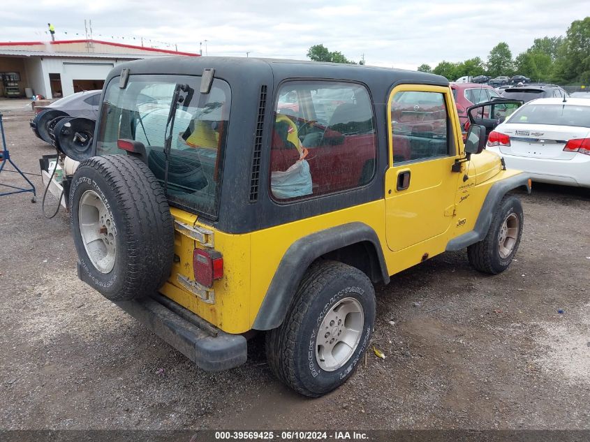 2000 Jeep Wrangler Sport VIN: 1J4FA49S4YP757175 Lot: 39569425