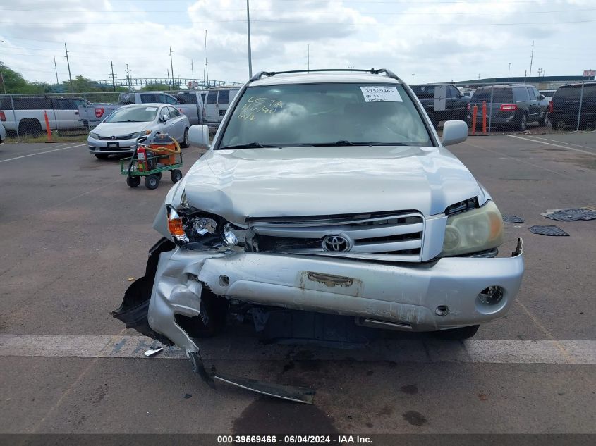 2005 Toyota Highlander Limited V6/V6 VIN: JTEGP21A050043320 Lot: 39569466