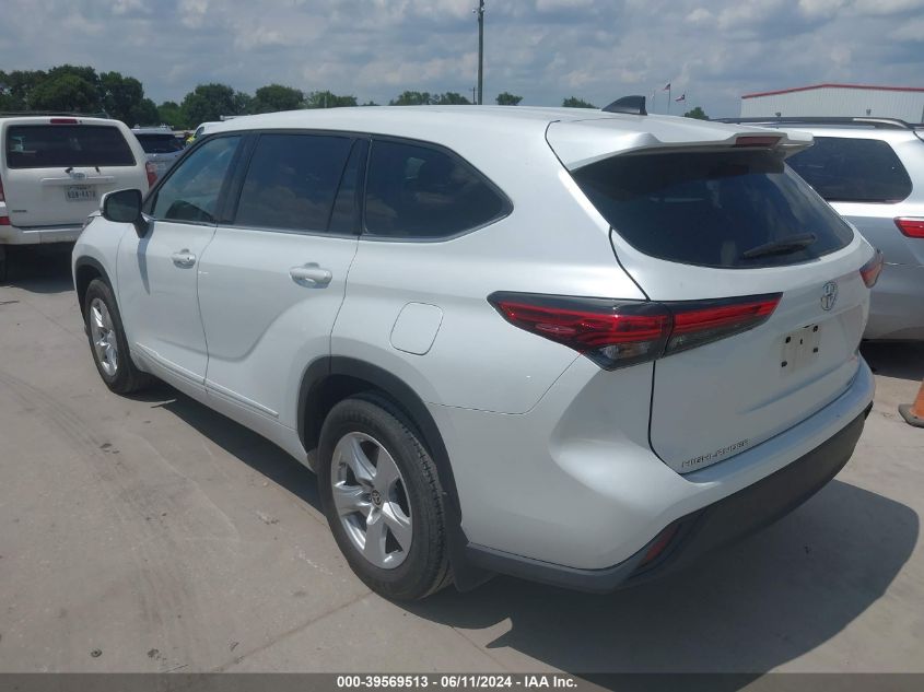 2022 Toyota Highlander Le VIN: 5TDBZRBH6NS590487 Lot: 39569513