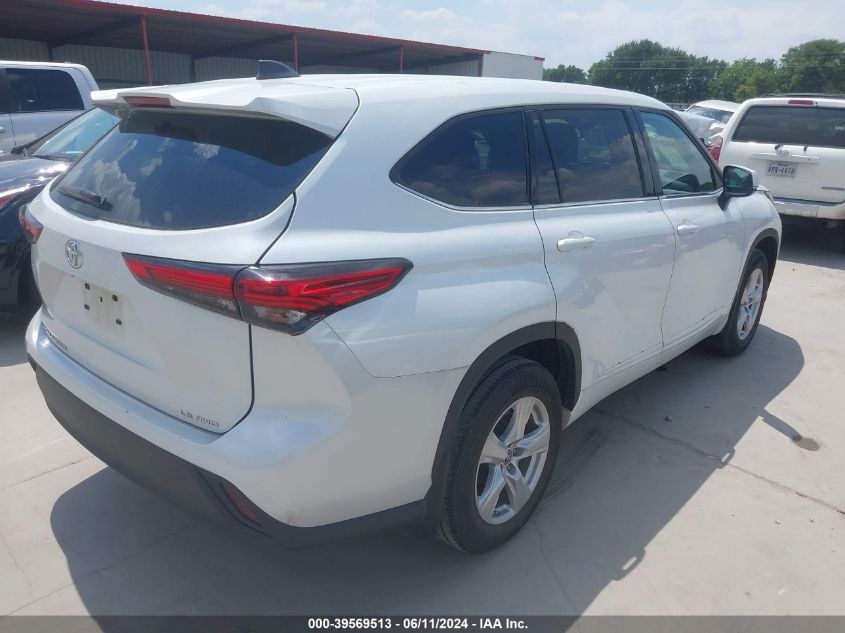 2022 Toyota Highlander Le VIN: 5TDBZRBH6NS590487 Lot: 39569513