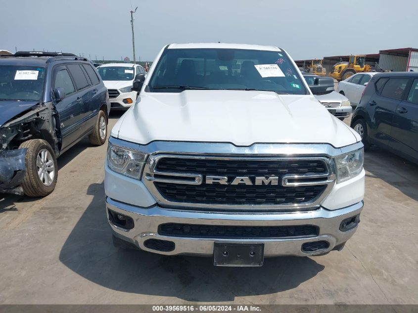 2022 Ram 1500 Big Horn Quad Cab 4X4 6'4 Box VIN: 1C6RRFBG3NN279360 Lot: 39569516