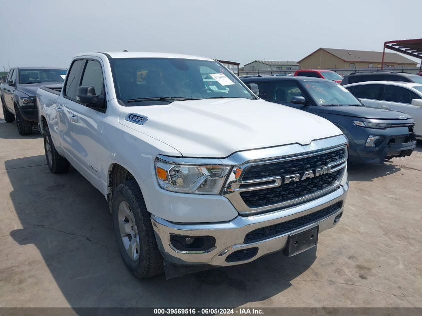 2022 Ram 1500 Big Horn Quad Cab 4X4 6'4 Box VIN: 1C6RRFBG3NN279360 Lot: 39569516