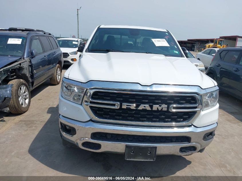 2022 Ram 1500 Big Horn Quad Cab 4X4 6'4 Box VIN: 1C6RRFBG3NN279360 Lot: 39569516