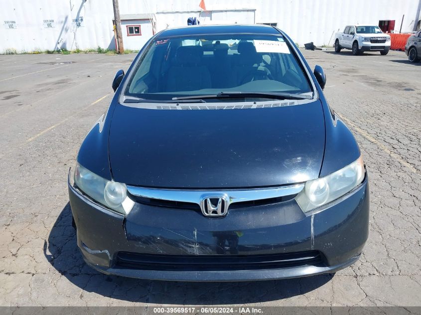 2007 Honda Civic Lx VIN: 1HGFA16537L129540 Lot: 39569517