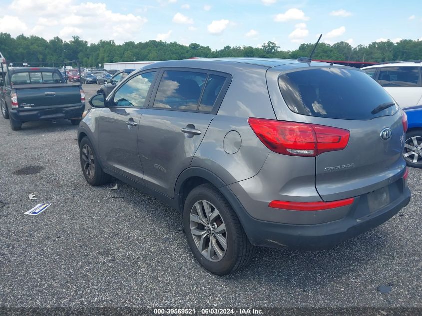 2016 Kia Sportage Lx VIN: KNDPB3ACXG7815472 Lot: 39569521