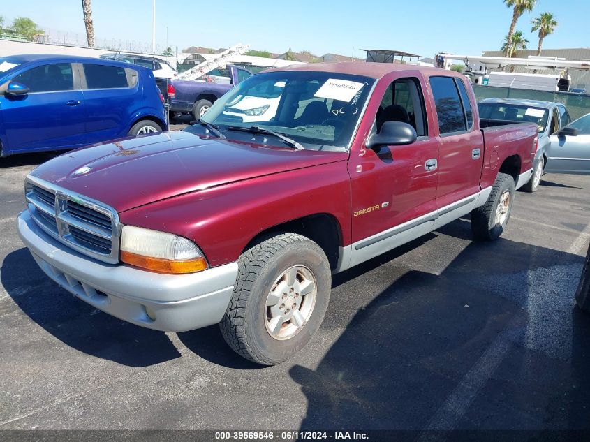 2002 Dodge Dakota Quad Slt VIN: 1B7HL48N92S604428 Lot: 39569546