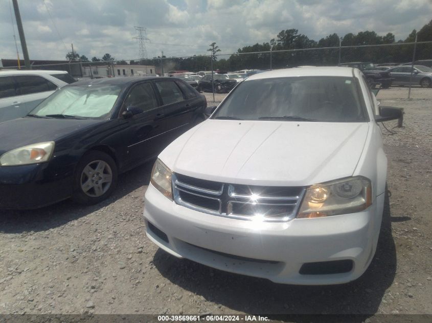 2014 Dodge Avenger Se VIN: 1C3CDZAB6EN199611 Lot: 40741074