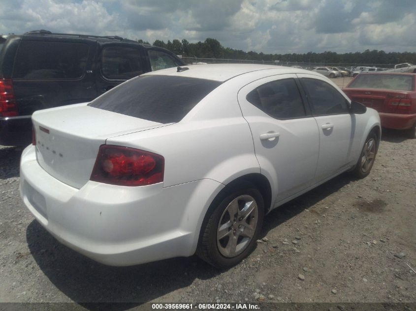 2014 Dodge Avenger Se VIN: 1C3CDZAB6EN199611 Lot: 40741074