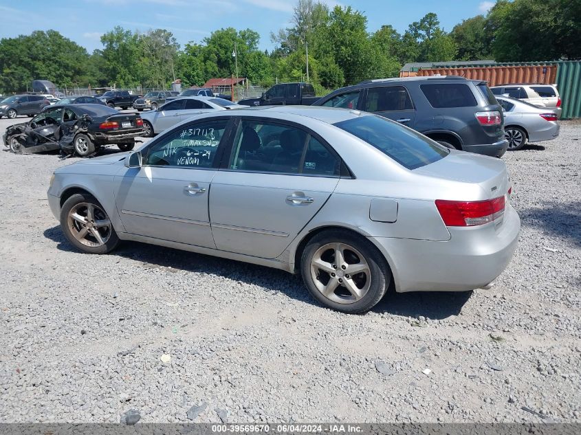 2008 Hyundai Sonata Limited V6/Se V6 VIN: 5NPEU46FX8H317117 Lot: 39569670