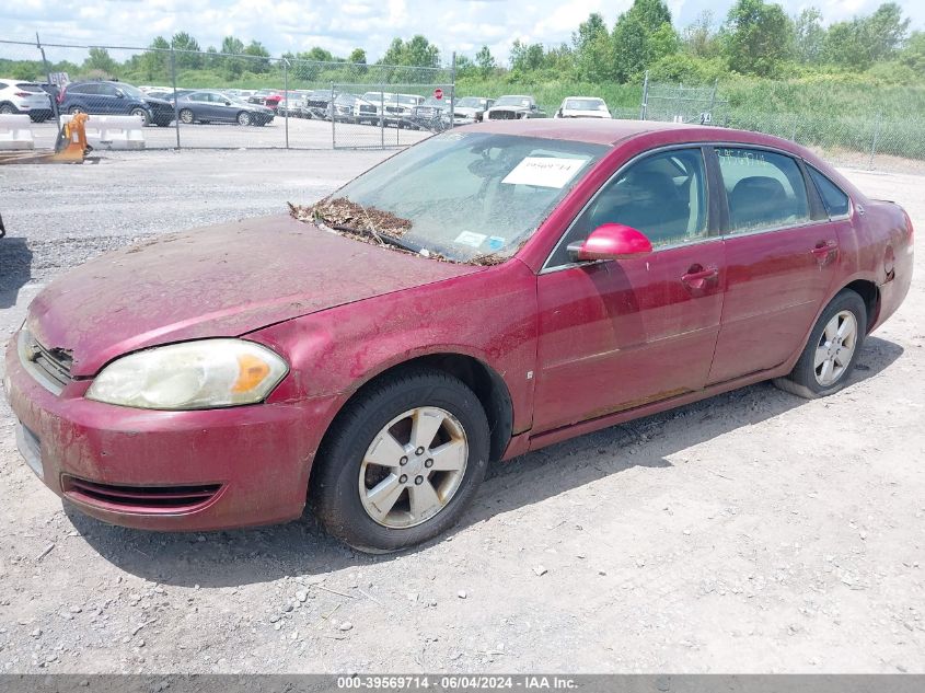 2008 Chevrolet Impala Lt VIN: 2G1WT58N281231134 Lot: 39569714