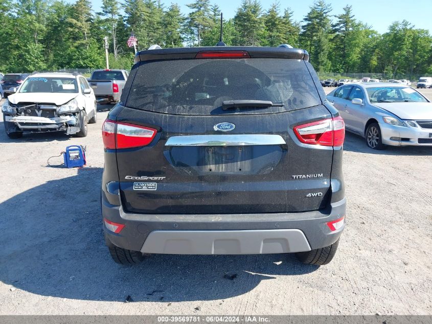 2018 Ford Ecosport Titanium VIN: MAJ6P1WL1JC188692 Lot: 39569781