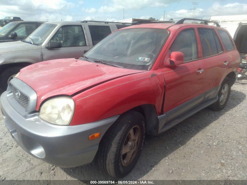 2003 Hyundai Santa Fe Gls/Lx VIN: KM8SC13E03U528059 Lot: 39569784