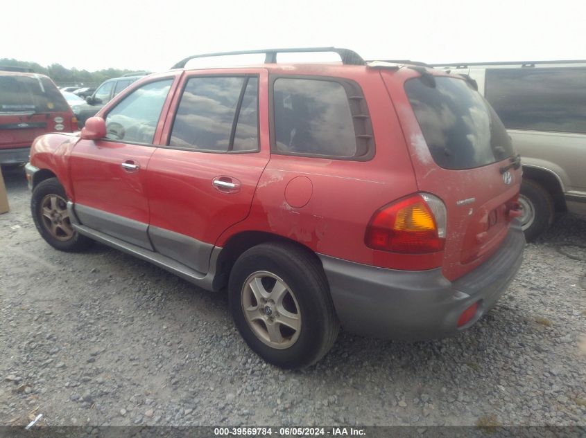 2003 Hyundai Santa Fe Gls/Lx VIN: KM8SC13E03U528059 Lot: 39569784