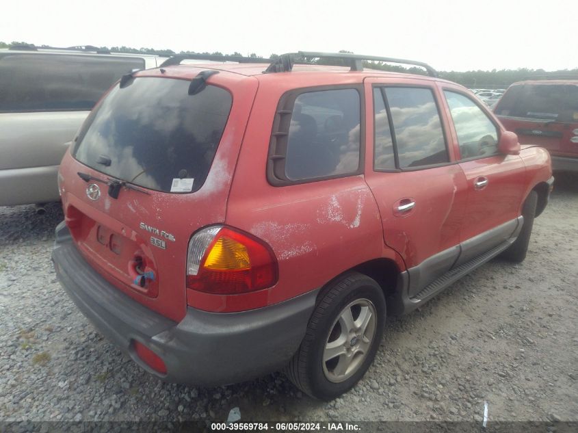 2003 Hyundai Santa Fe Gls/Lx VIN: KM8SC13E03U528059 Lot: 39569784