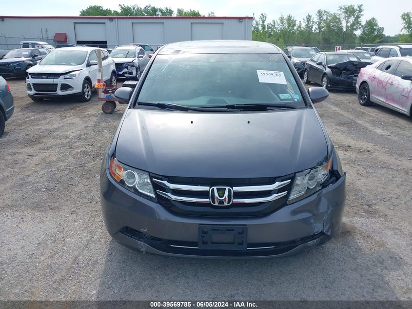 2016 Honda Odyssey Ex-L VIN: 5FNRL5H61GB018460 Lot: 39569785