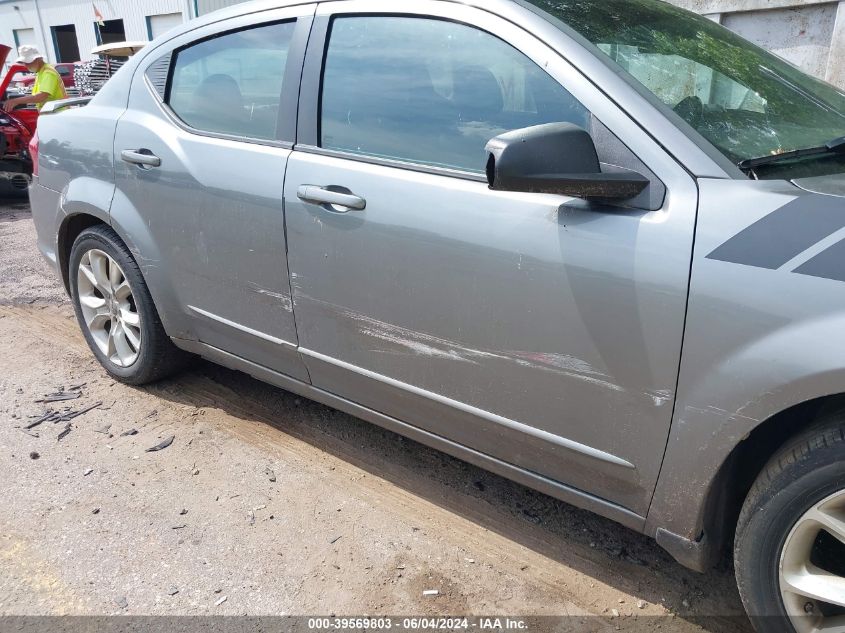 2013 Dodge Avenger R/T VIN: 1C3CDZBG2DN608387 Lot: 39569803