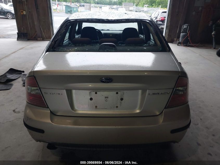 2005 Subaru Legacy 2.5I VIN: 4S3BL616857201391 Lot: 39569854