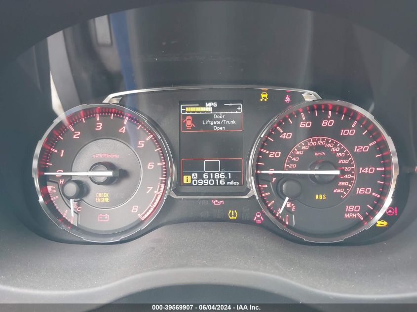 2016 Subaru Wrx Premium VIN: JF1VA1E68G9830307 Lot: 39569907