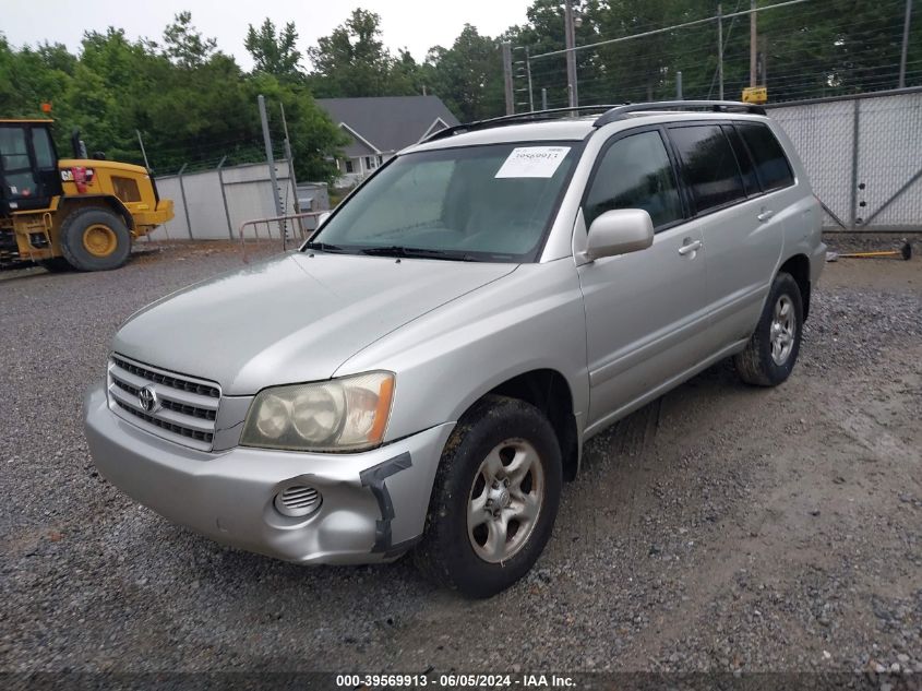 2003 Toyota Highlander VIN: JTEGD21A230062313 Lot: 39569913