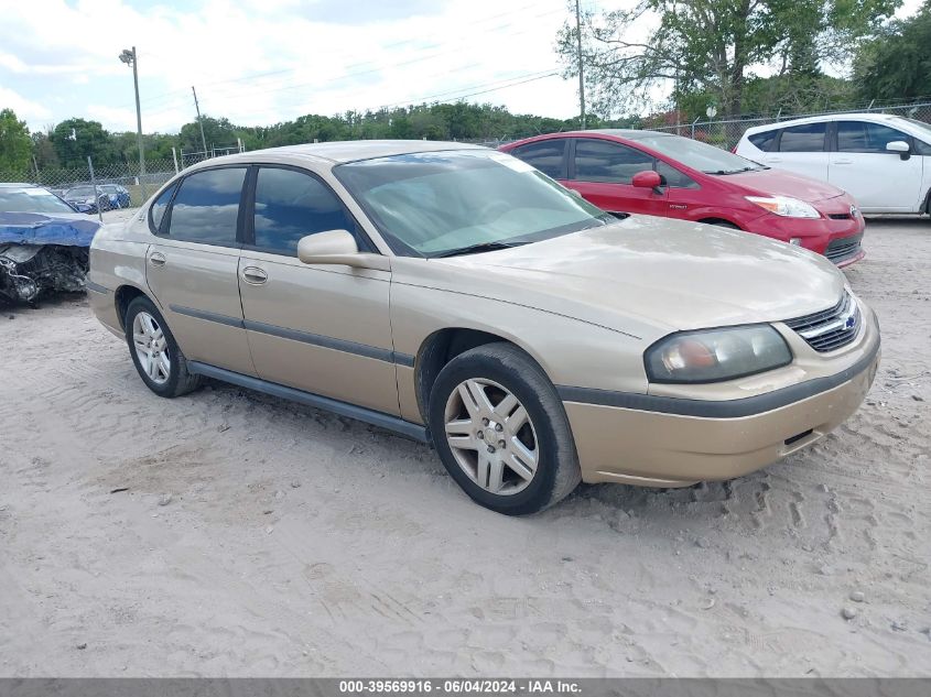 2004 Chevrolet Impala VIN: 2G1WF52E849290877 Lot: 39569916