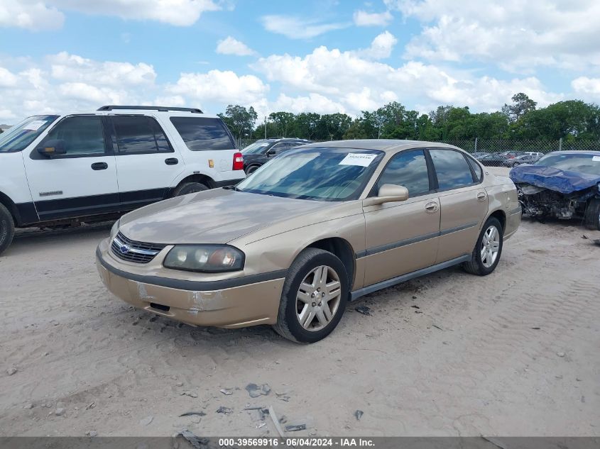 2004 Chevrolet Impala VIN: 2G1WF52E849290877 Lot: 39569916