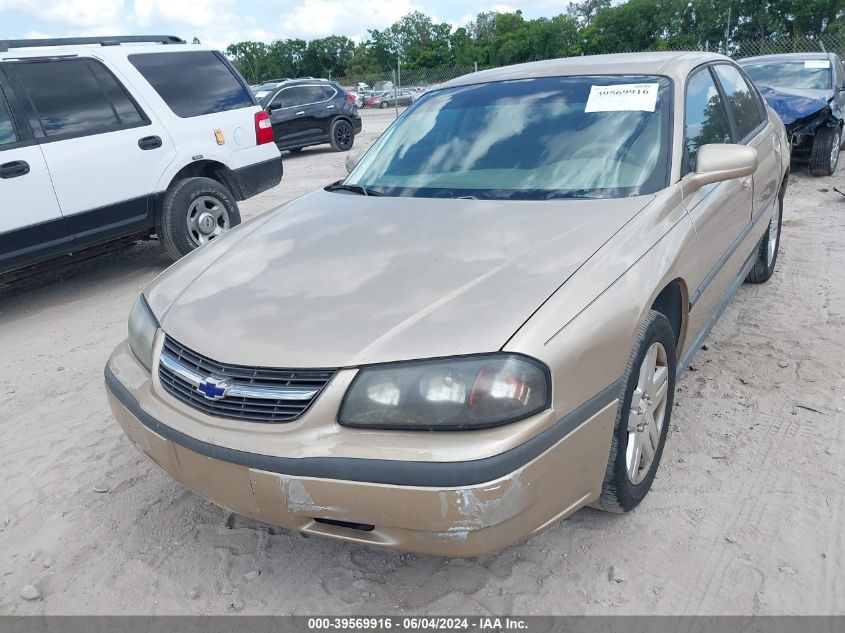 2004 Chevrolet Impala VIN: 2G1WF52E849290877 Lot: 39569916