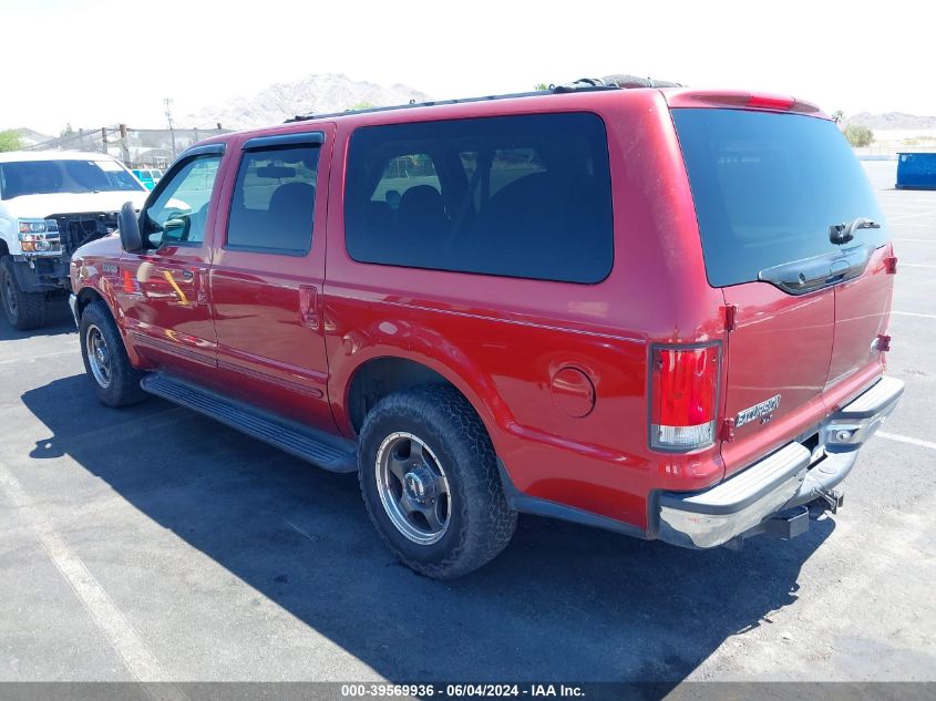 2000 Ford Excursion Xlt VIN: 1FMNU40S9YEE50789 Lot: 39569936