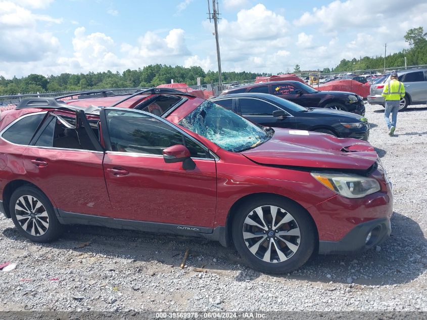 2015 Subaru Outback 2.5I Limited VIN: 4S4BSBNC3F3299522 Lot: 39569978