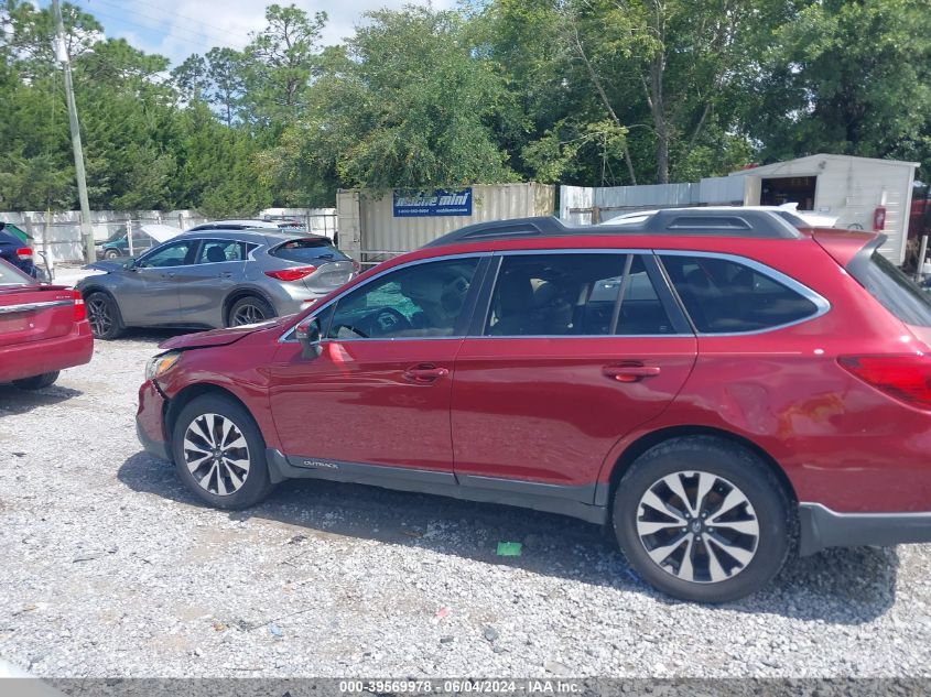 2015 Subaru Outback 2.5I Limited VIN: 4S4BSBNC3F3299522 Lot: 39569978