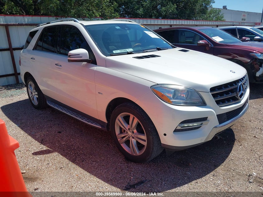 2012 Mercedes-Benz Ml 350 4Matic VIN: 4JGDA5HB6CA080142 Lot: 39569980