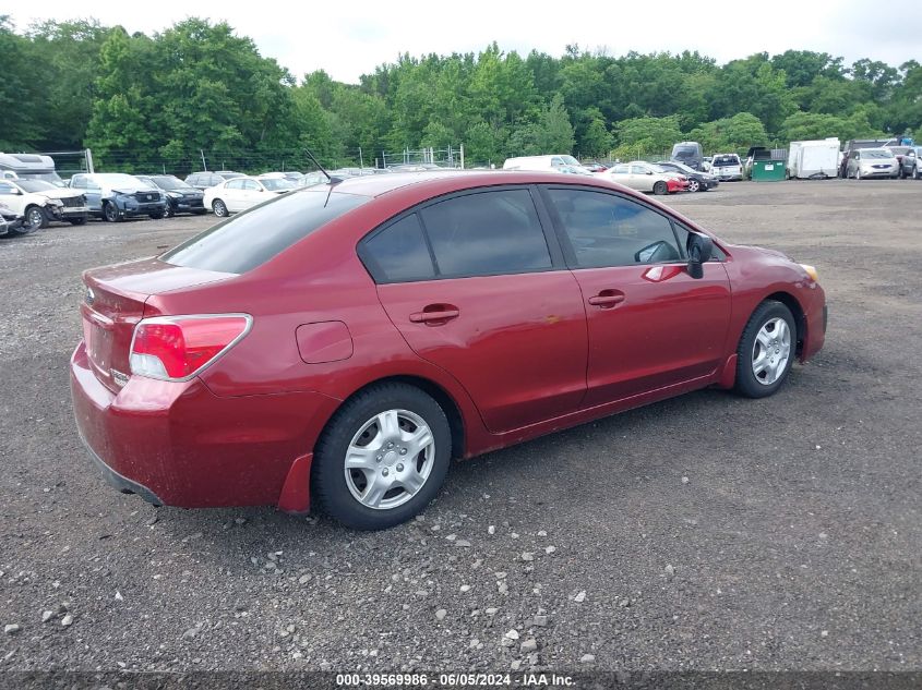 2012 Subaru Impreza 2.0I VIN: JF1GJAA66CH008104 Lot: 39569986