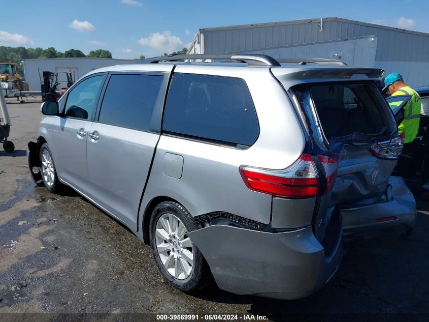 2015 Toyota Sienna Xle 7 Passenger VIN: 5TDDK3DC7FS096992 Lot: 39569991