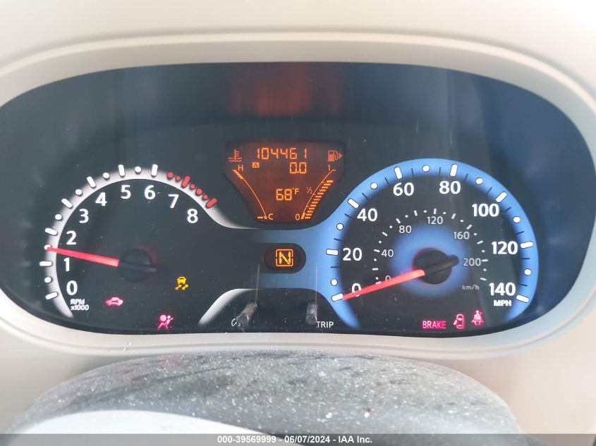 2011 Nissan Cube 1.8Sl VIN: JN8AZ2KR1BT202627 Lot: 39569999