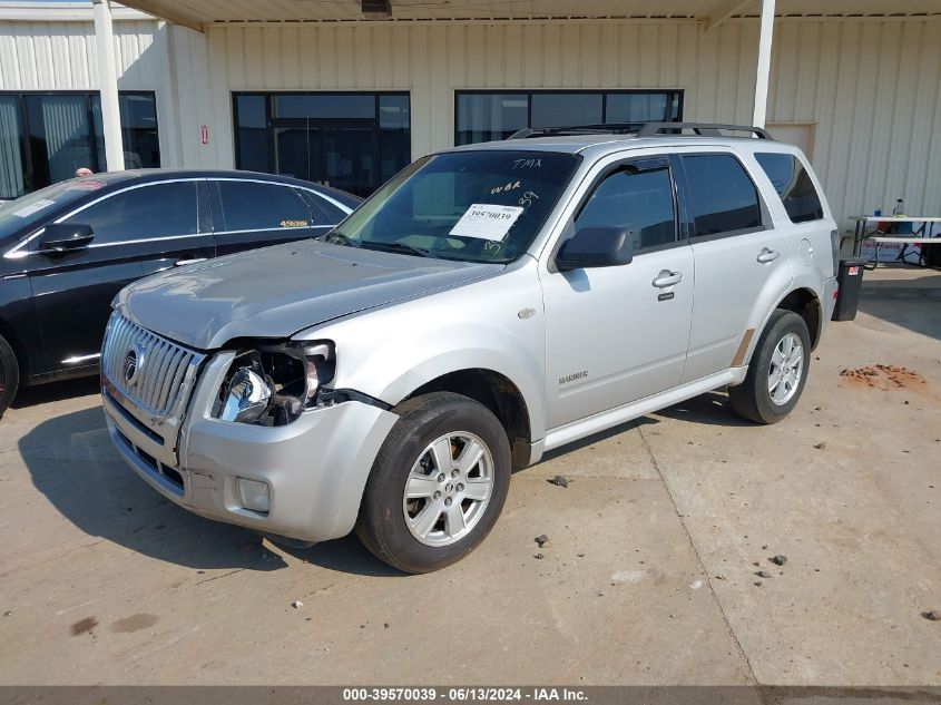 2008 Mercury Mariner I4 VIN: 4M2CU81Z08KJ48723 Lot: 39570039