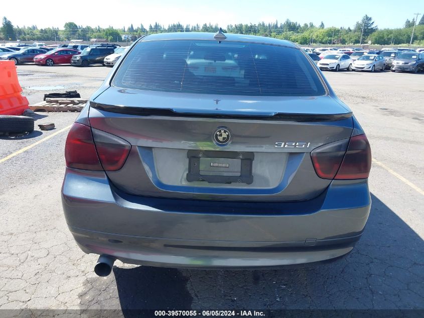 2006 BMW 325I VIN: WBAVB17576NK39870 Lot: 39570055