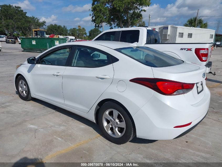 2015 Hyundai Elantra Se VIN: 5NPDH4AEXFH591171 Lot: 39570075