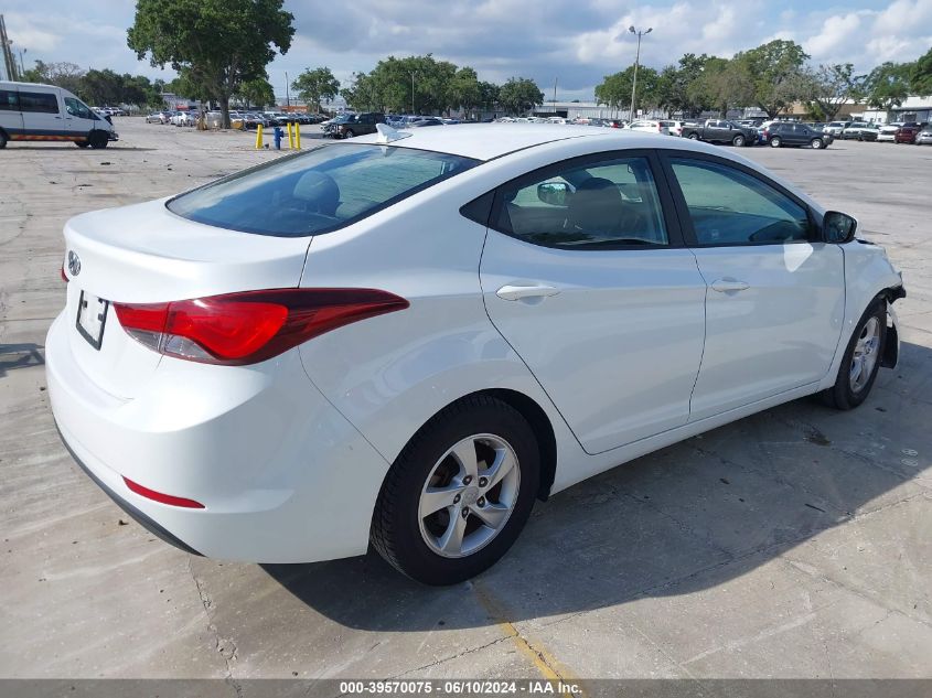 2015 Hyundai Elantra Se VIN: 5NPDH4AEXFH591171 Lot: 39570075