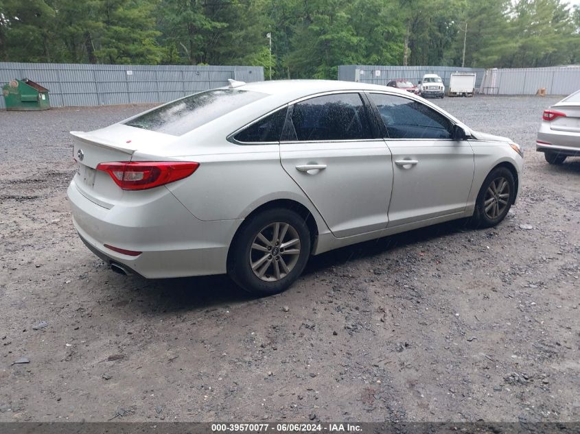 2016 Hyundai Sonata Se VIN: 5NPE24AF5GH401745 Lot: 39570077