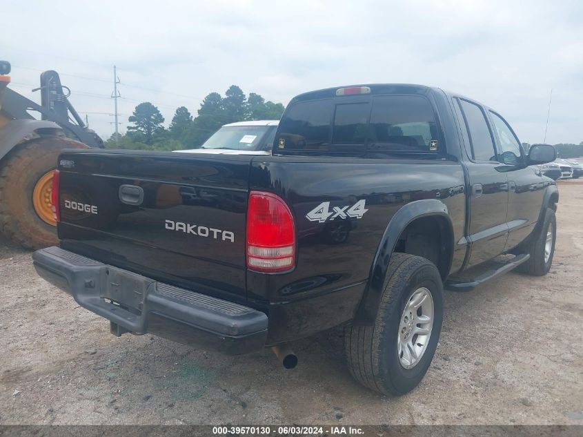 2004 Dodge Dakota Sport/Sxt VIN: 1D7HG38N54S776754 Lot: 39570130